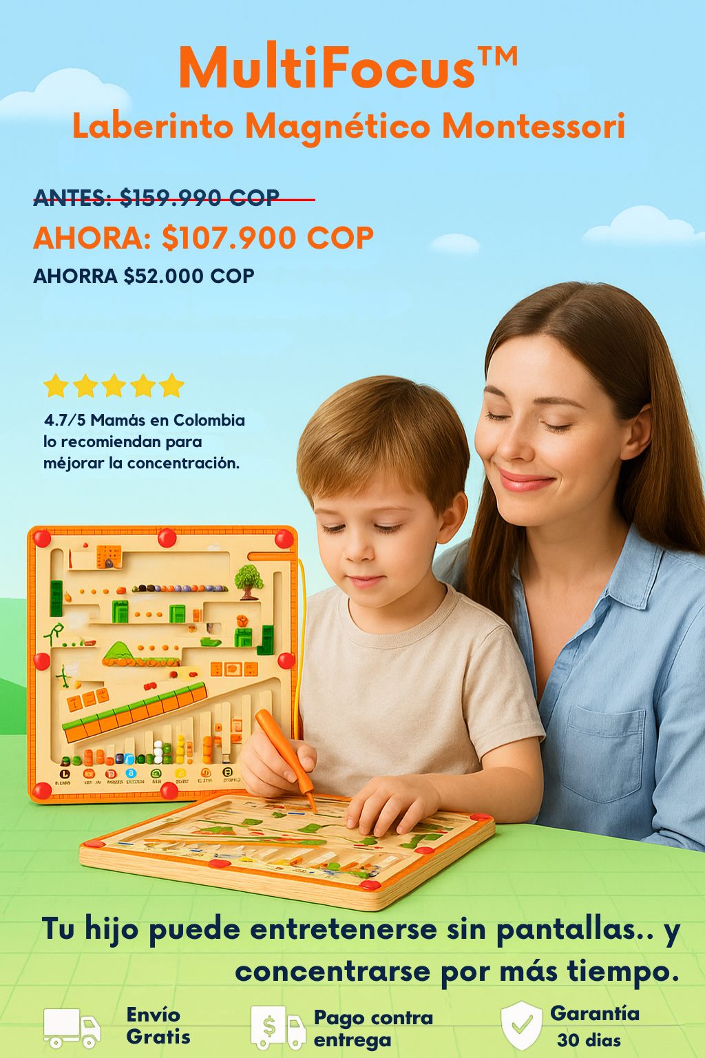 MultiFocus™ | Laberinto Magnético Montessori