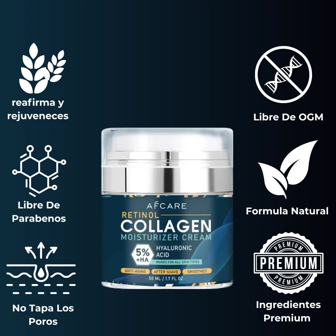 Afcare™ |Crema Facial Hidratante-Colágeno + Retinol