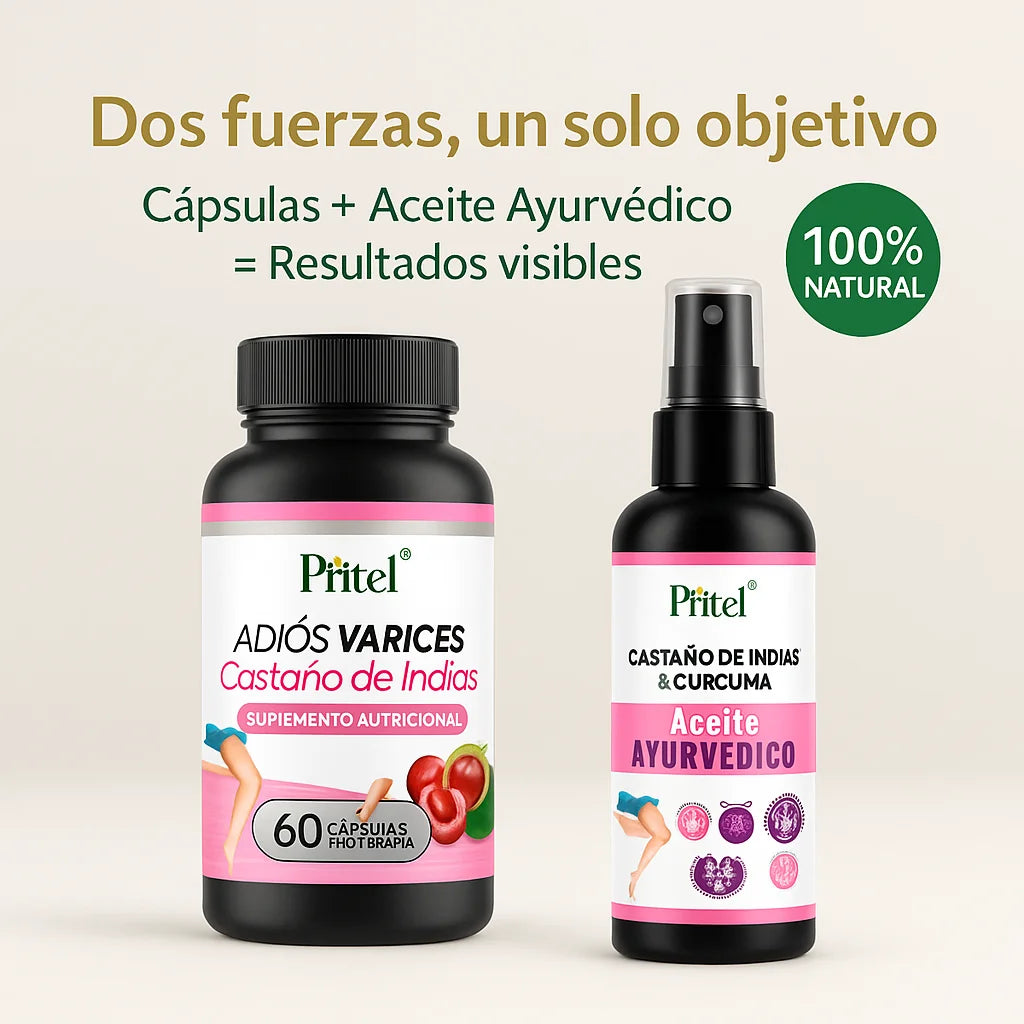 Vitalis Ven ™|Capsulas De Castaño De India+Aceite Ayurbedico