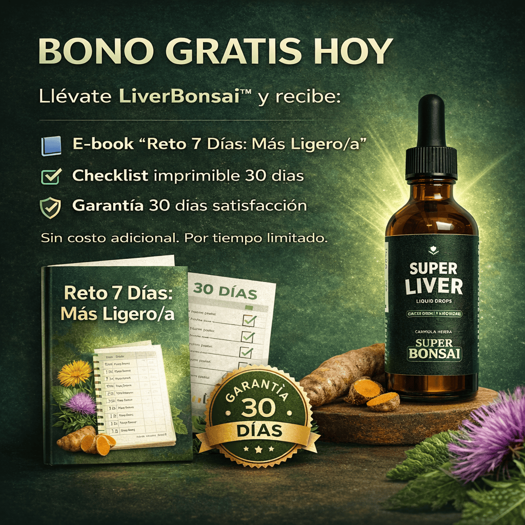 LiverBonsai™|Apoyo hepático diario, en gotas