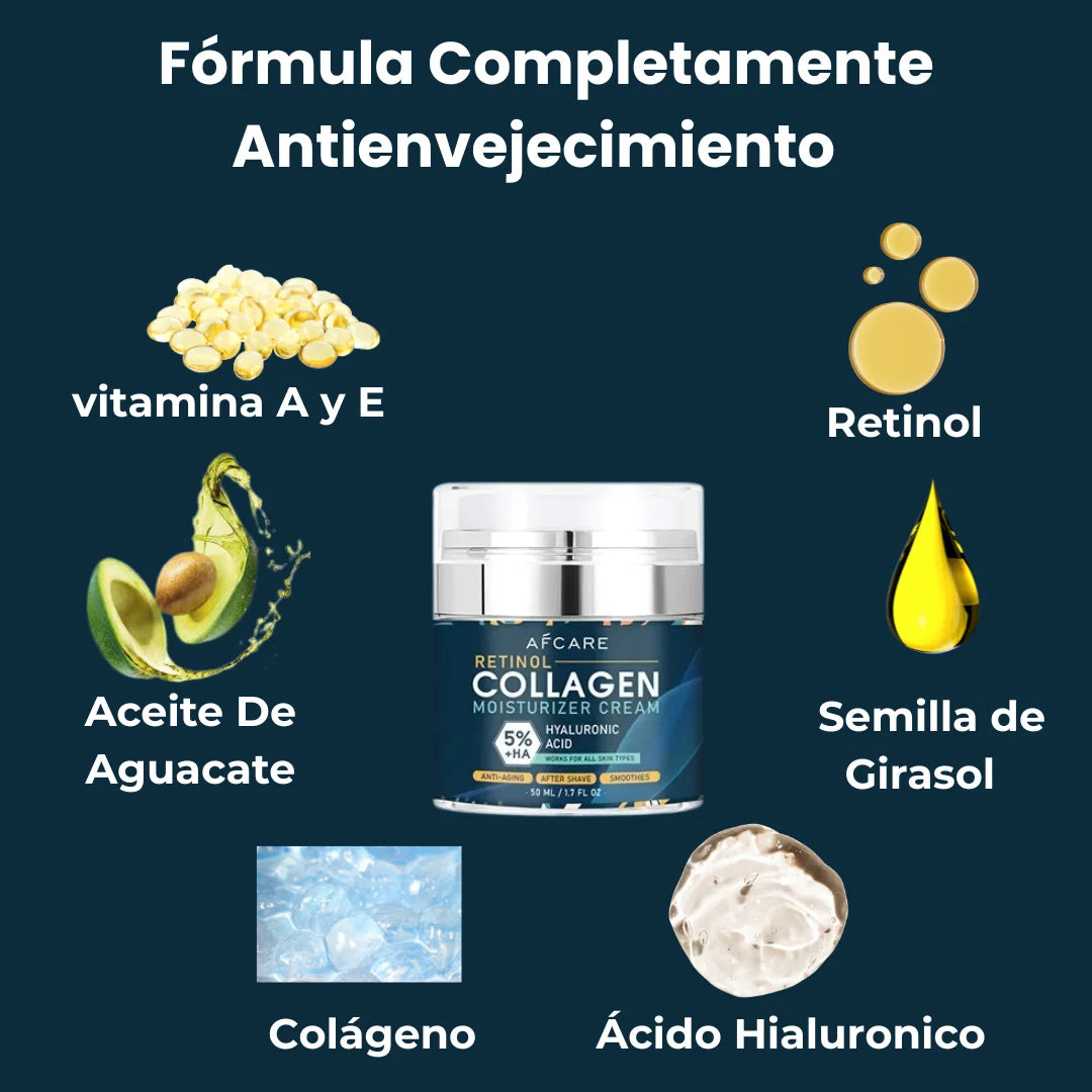 Afcare™ |Crema Facial Hidratante-Colágeno + Retinol