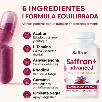 Saffron Advanced™ | Suplemento premium de azafrán puro