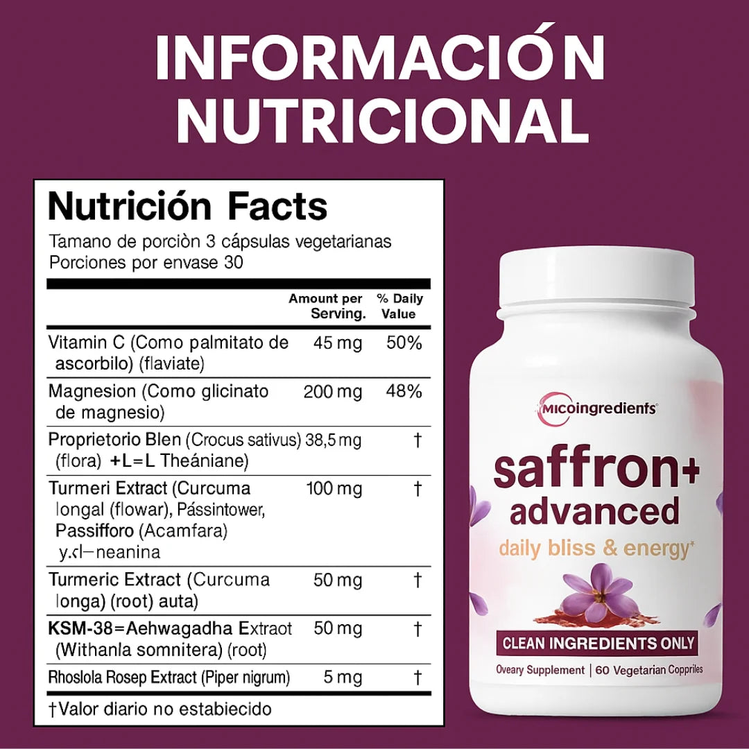 Saffron Advanced™ | Suplemento premium de azafrán puro