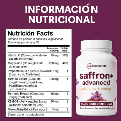Saffron Advanced™ | Suplemento premium de azafrán puro