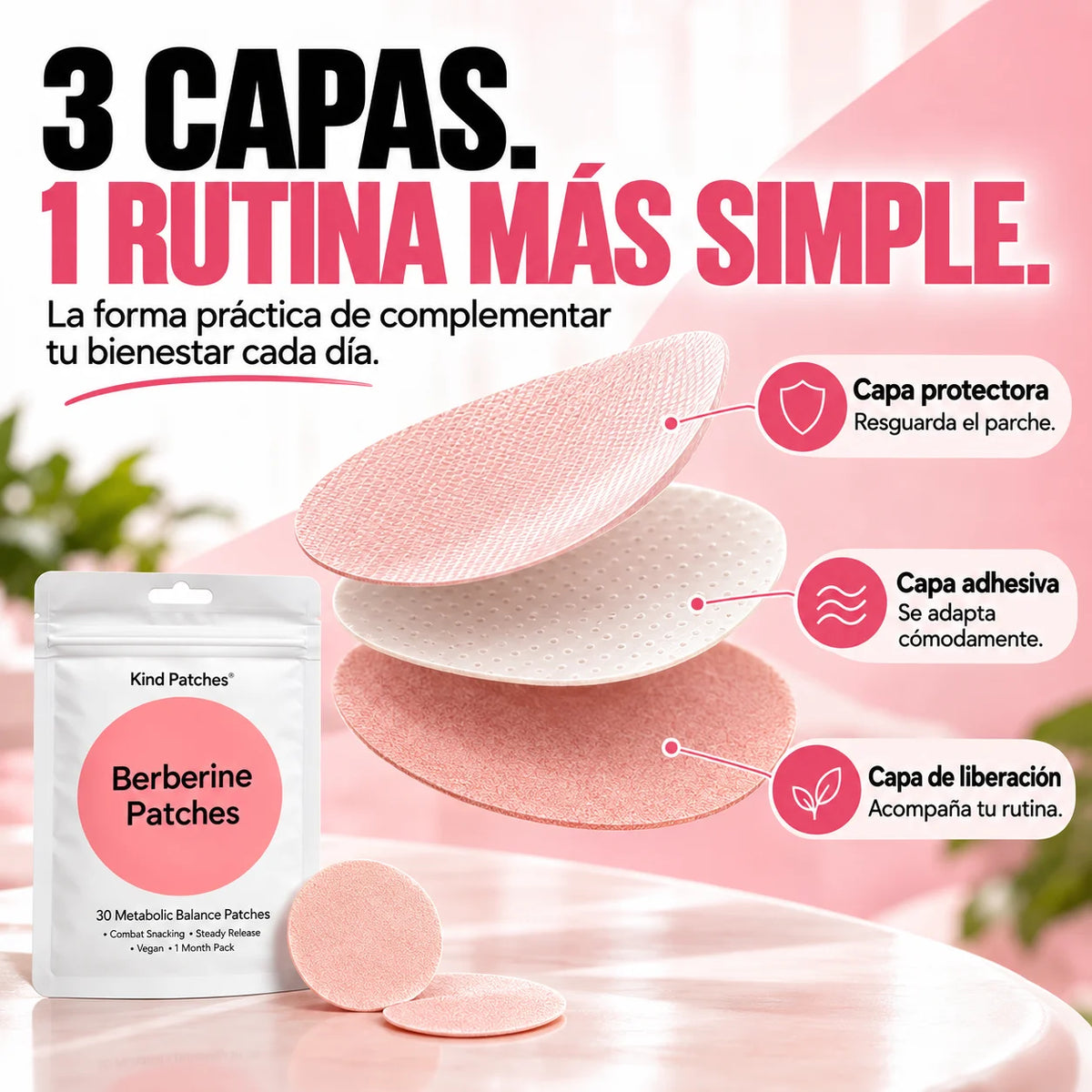 Parches de Berberina|para tu Rutina de Bienestar Metabólico