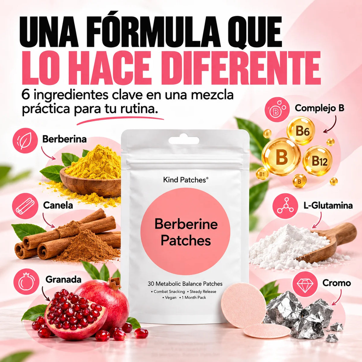 Parches de Berberina|para tu Rutina de Bienestar Metabólico