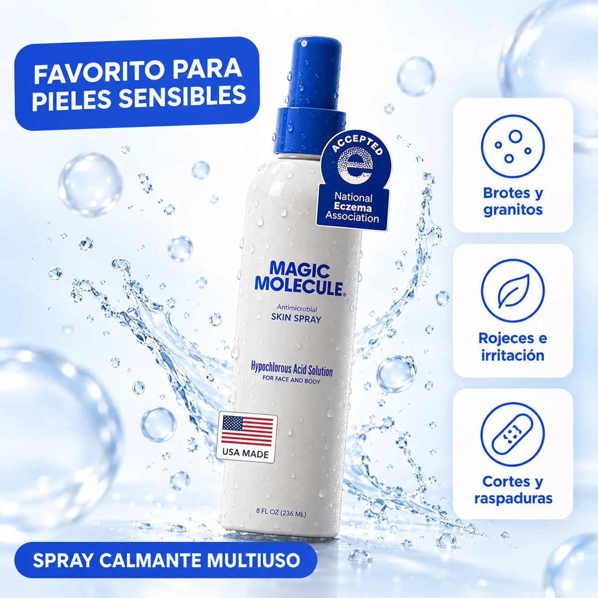 Magic Molecule™| Spray Calmante de Ácido Hipocloroso