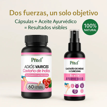 Vitalis Ven ™|Capsulas De Castaño De India+Aceite Ayurbedico