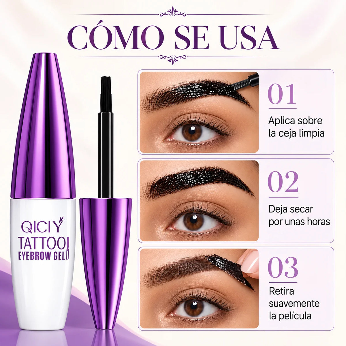Tinte en Gel Peel-Off | Cejas Definidas Sin Complicaciones